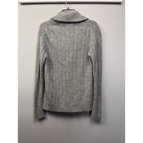Joseph R Harris Vintage‎ Sweater Cardigan Womens Large Taiwan Gray pockets knit - Picture 2 of 7